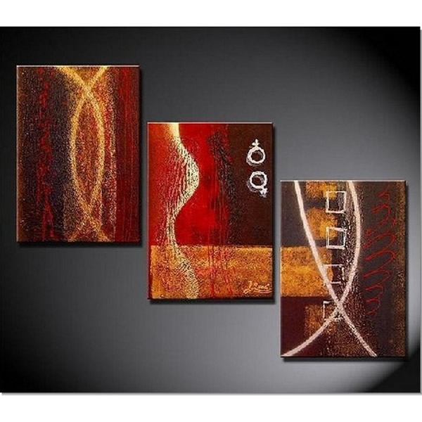 Abstract Paintings 3pcs Canvas Set Modern Wall Art Acrylic Handmade Flower Delivery In Nairobi Same Day Flower Delivery In Nairobi