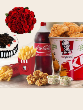 KFC-Cake Flower Combo